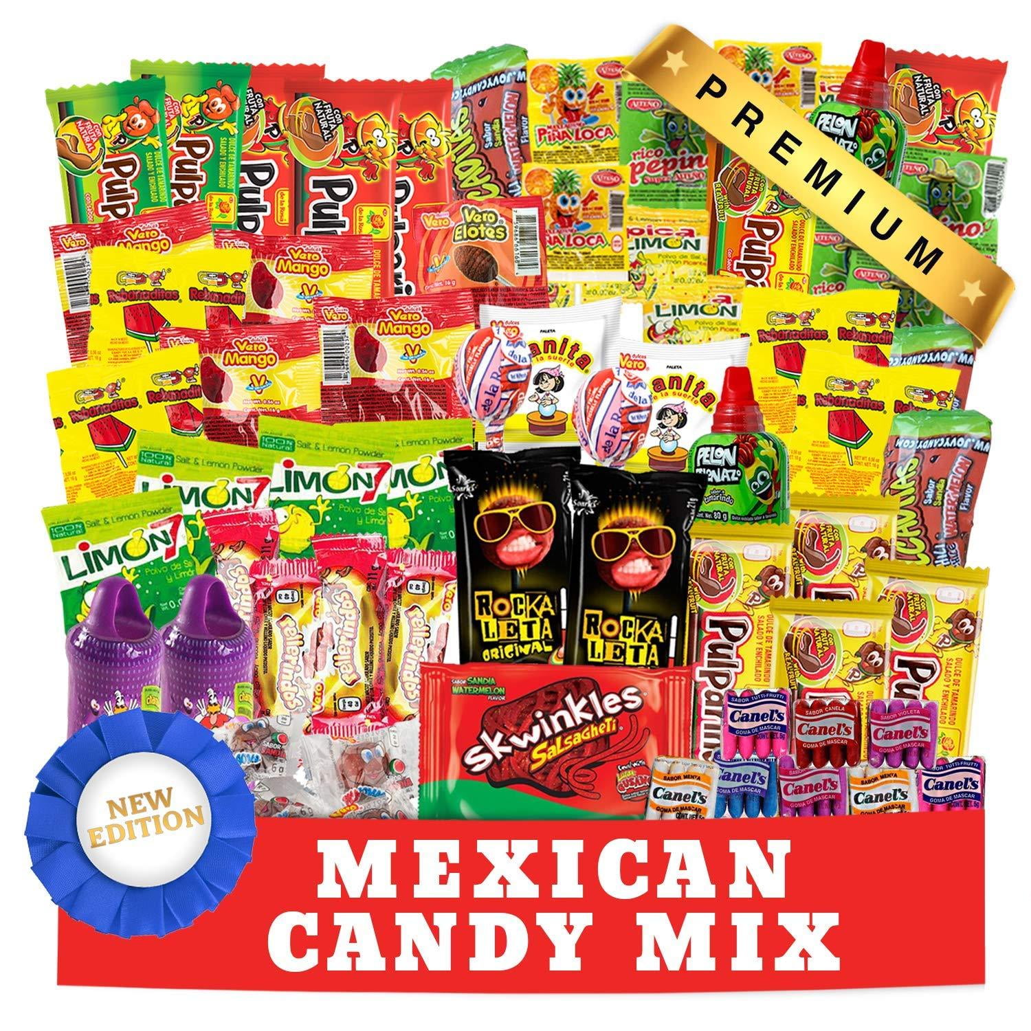 Mexican Candy Mix Dulces Mexicanos: Single-Wrapped Snacks in A 100-Count Variety Gift Bag, Size: 100 ct