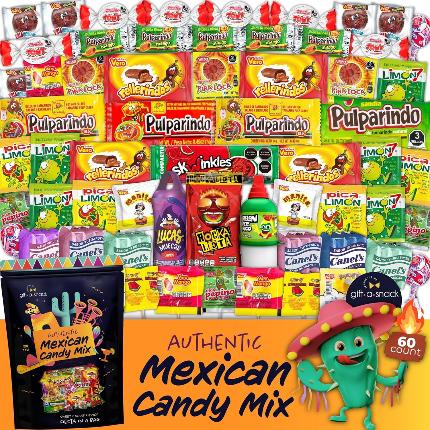 Classic Mexican Candy Mix Box 52-Pieces Pack