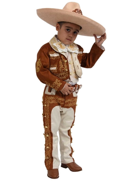 Mexican Charro Boys Outfit (5 pcs) Handmade in Mexico. Traje charro Mexicano para Nino (5pzas) hecho a mano.