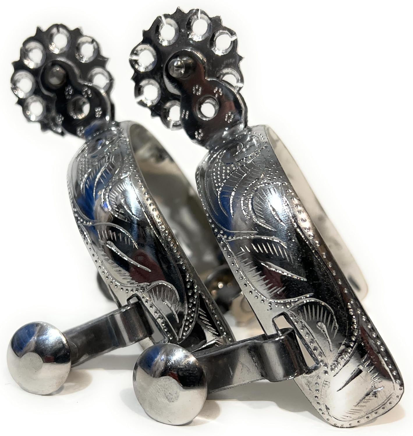 Sharp Riding Spurs Mexican Charro Spurs, Western Saddle Riding Spurs, Espuelas Charras ...