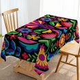 thumbnail image 1 of Mexican Cinco De Mayo Tablecloth Mexico Let''s Fiesta Party Decoration Day of The Dead Home Dining Room Kitchen Table Decor-60×84 inch, 1 of 5