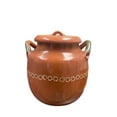 thumbnail image 1 of Mexican Clay Bean Pot, 8-Liter, Handcrafted, Traditional Design, with Lid, 1 of 1