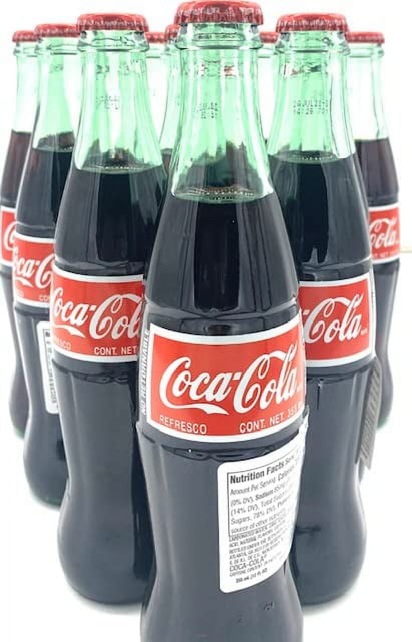  MEXICAN PURE CANE SUGAR SWEETENED COKE (12) 12 fl. oz. (355ml) Glass  Bottle Case (12-Pack) : Grocery & Gourmet Food