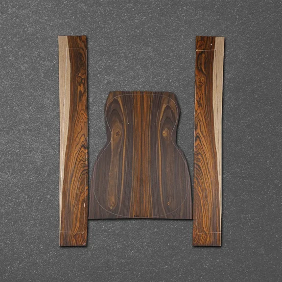 Mexican Cocobolo Acoustic Guitar Back and Sides Orchestra Model (OM) Set MCOM000027-2.4