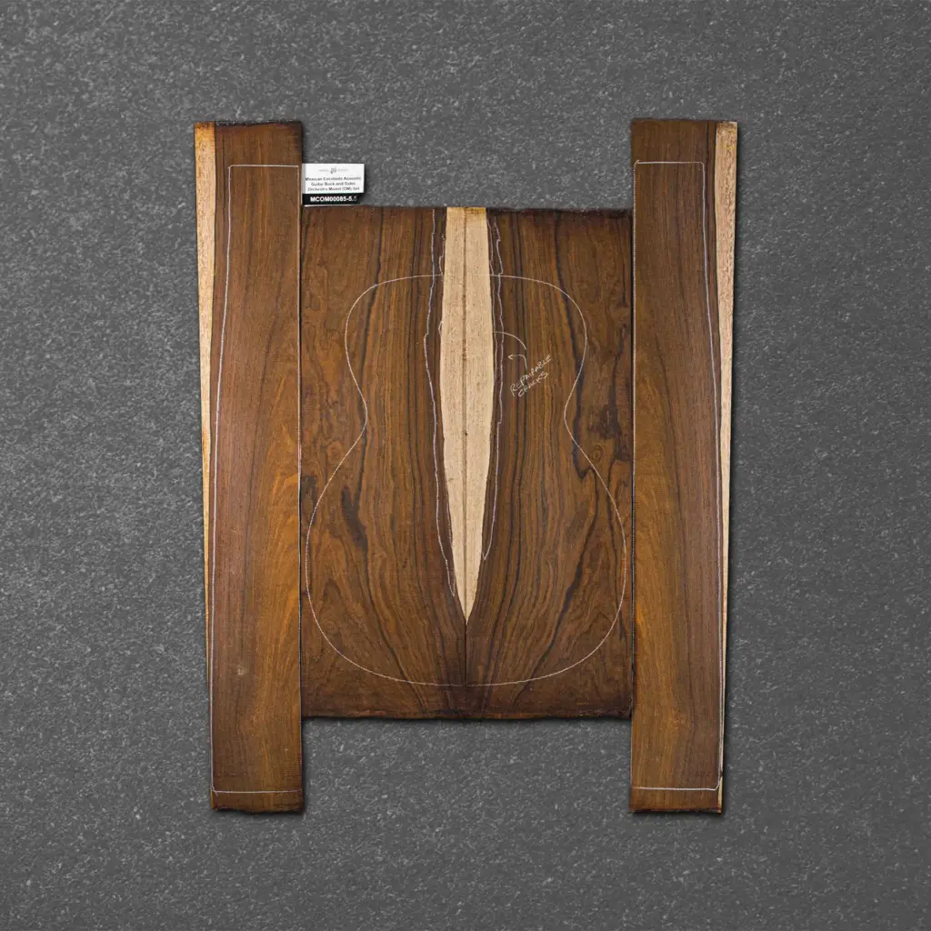 Mexican Cocobolo Acoustic Guitar Back and Sides Orchestra Model (OM) Set – MCOM000085-5.5