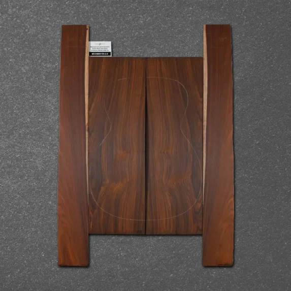 Mexican Cocobolo Acoustic Guitar Back and Sides Orchestra Model (OM) Set – MCOM000155-2.6