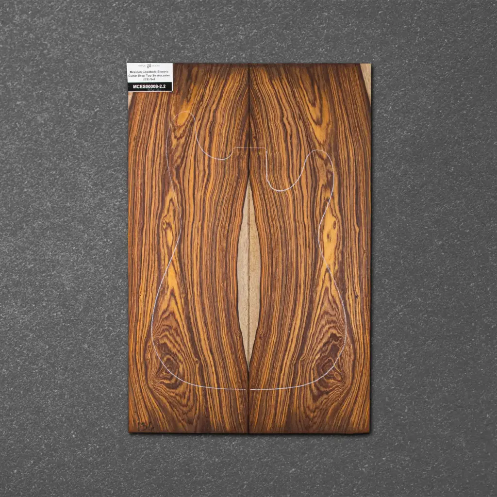 Mexican Cocobolo Electric Guitar Drop Top Stratocaster (ES) Set – MCES000008-2.2