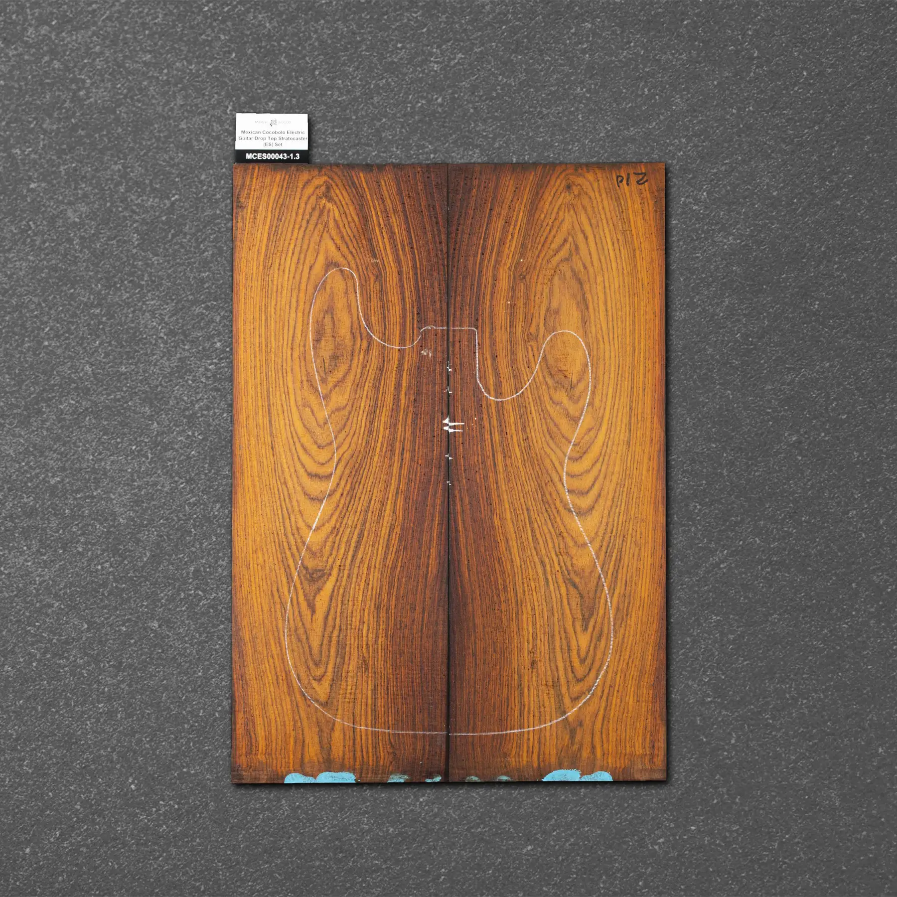 Mexican Cocobolo Electric Guitar Drop Top Stratocaster (ES) Set – MCES000043-1.3
