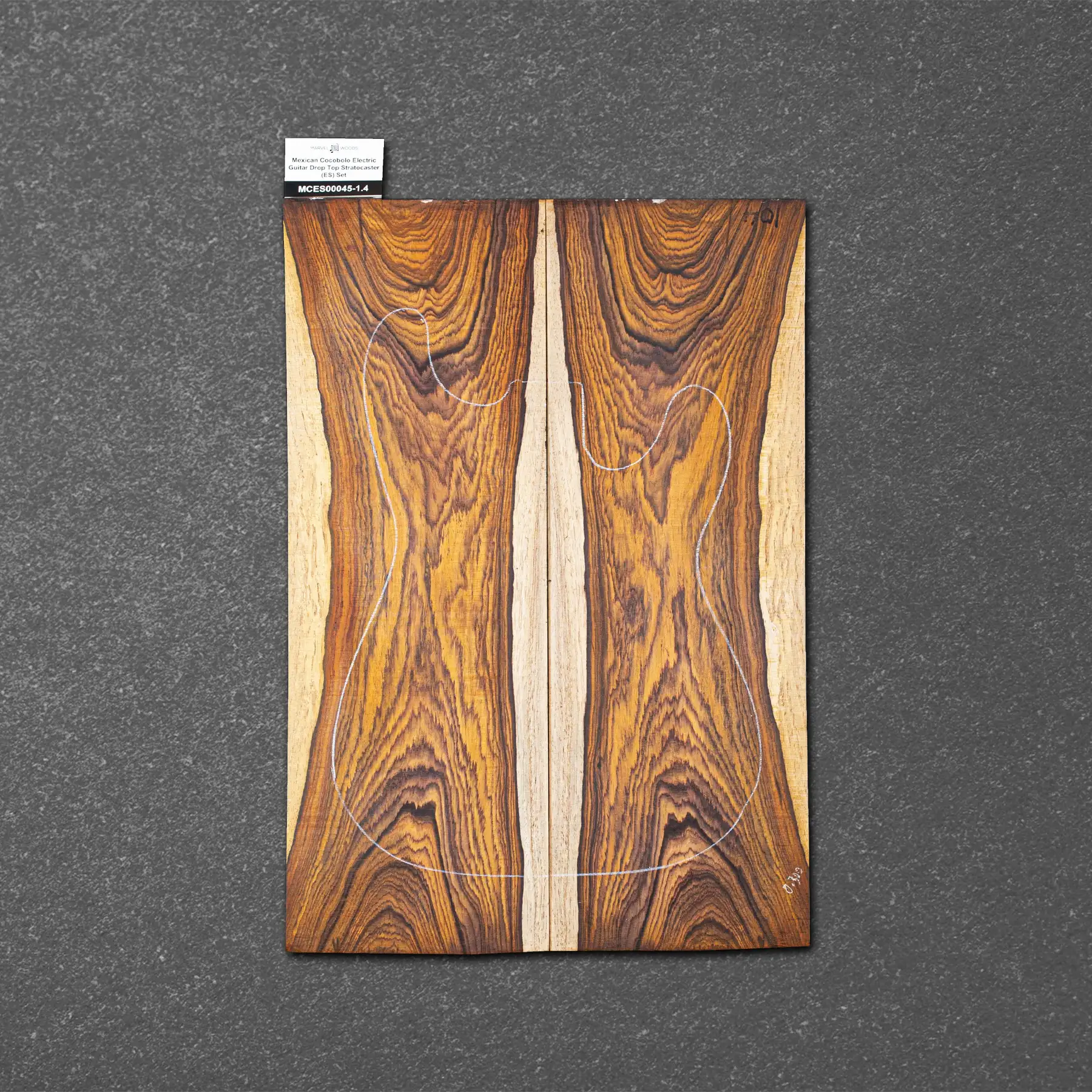 Mexican Cocobolo Electric Guitar Drop Top Stratocaster (ES) Set – MCES000045-1.4