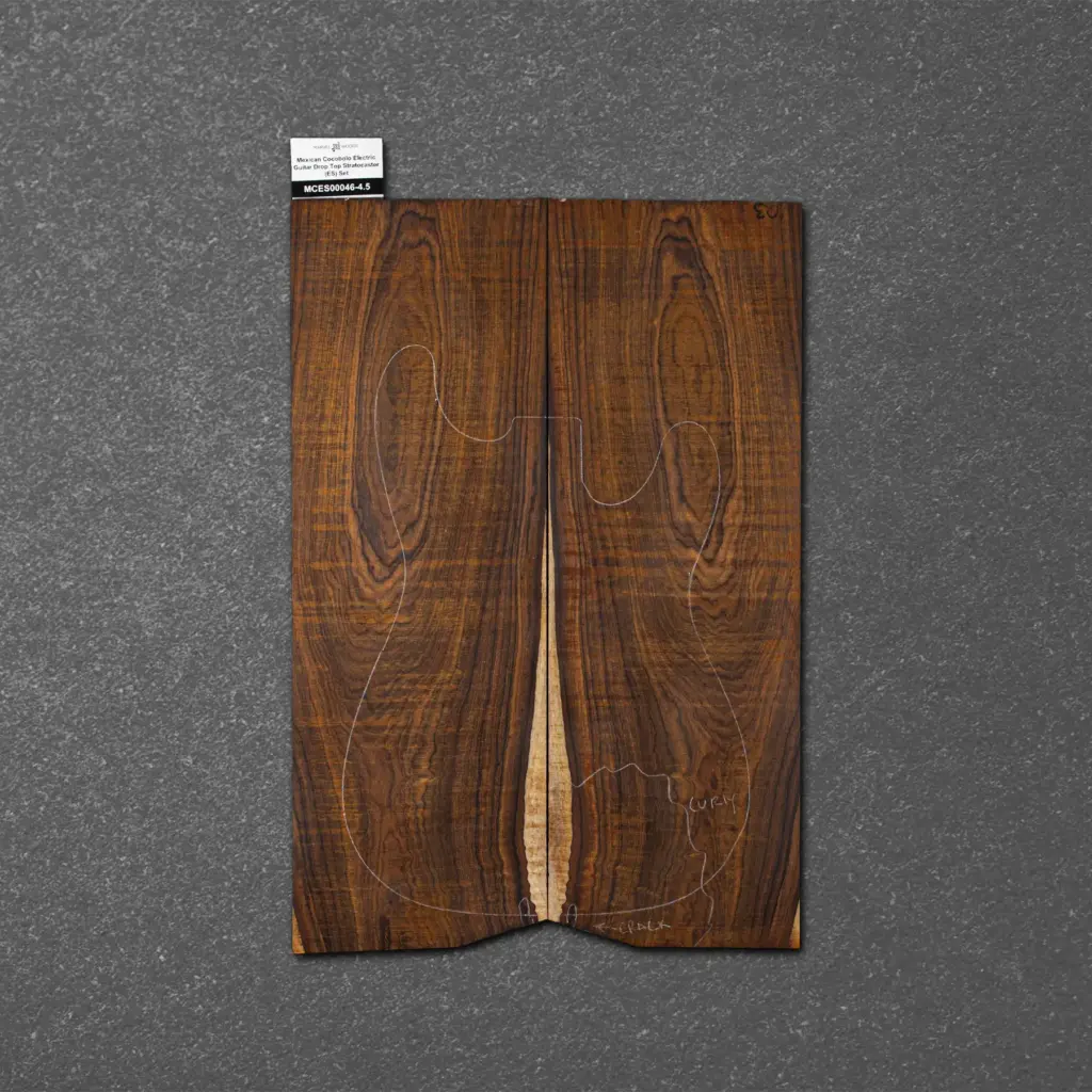 Mexican Cocobolo Electric Guitar Drop Top Stratocaster (ES) Set – MCES000046-4.5