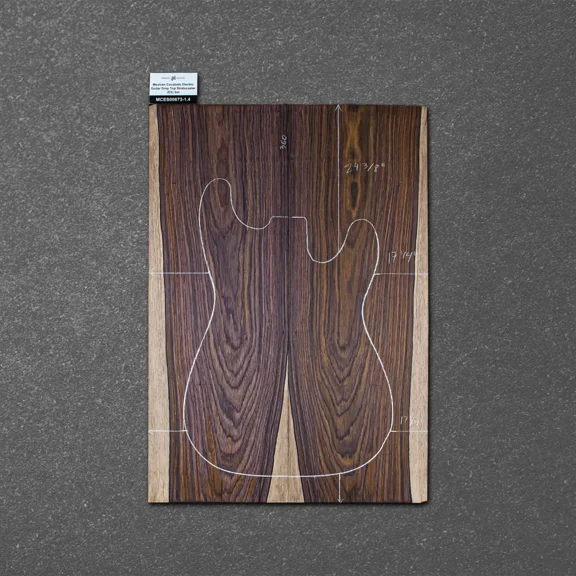 Mexican Cocobolo Electric Guitar Drop Top Stratocaster (ES) Set MCES000673-1.4
