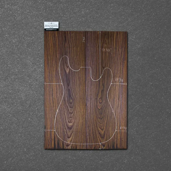 Mexican Cocobolo Electric Guitar Drop Top Stratocaster (ES) Set – MCES000673-3.4