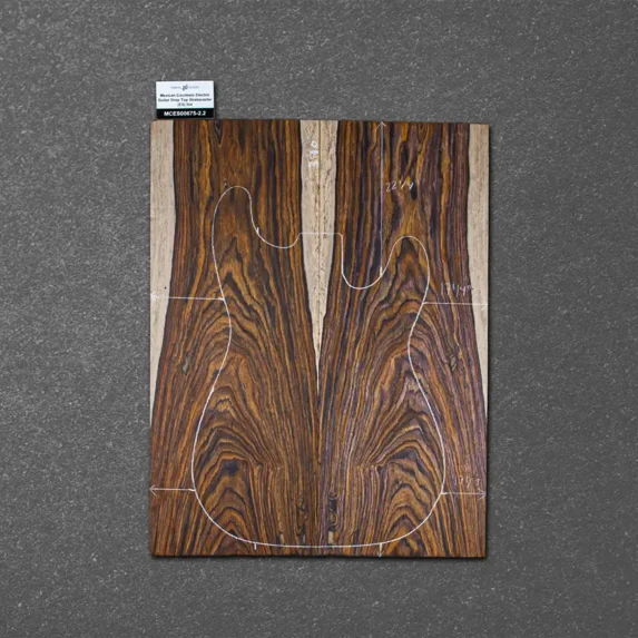 Mexican Cocobolo Electric Guitar Drop Top Stratocaster (ES) Set – MCES000675-2.2