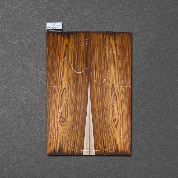 Mexican Cocobolo Electric Guitar Drop Top Stratocaster (ES) Set – MCES000677-1.3