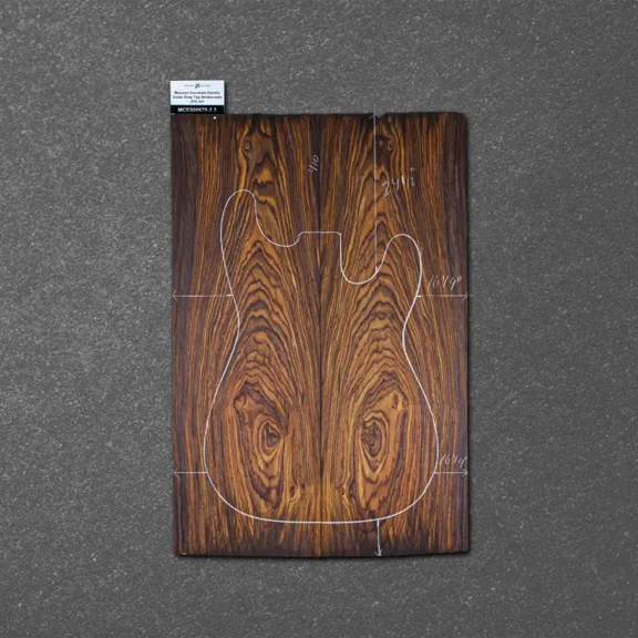 Mexican Cocobolo Electric Guitar Drop Top Stratocaster (ES) Set MCES000678-3.3