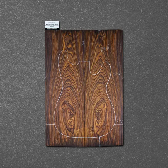 Mexican Cocobolo Electric Guitar Drop Top Stratocaster (ES) Set – MCES000678-3.3