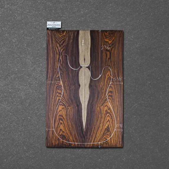 Mexican Cocobolo Electric Guitar Drop Top Stratocaster (ES) Set- MCES000679-2.2