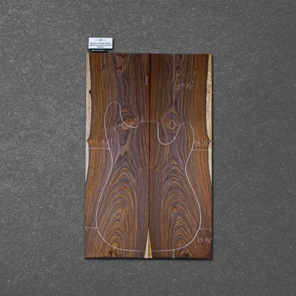 Mexican Cocobolo Electric Guitar Drop Top Stratocaster (ES) Set MCES000694-2.2