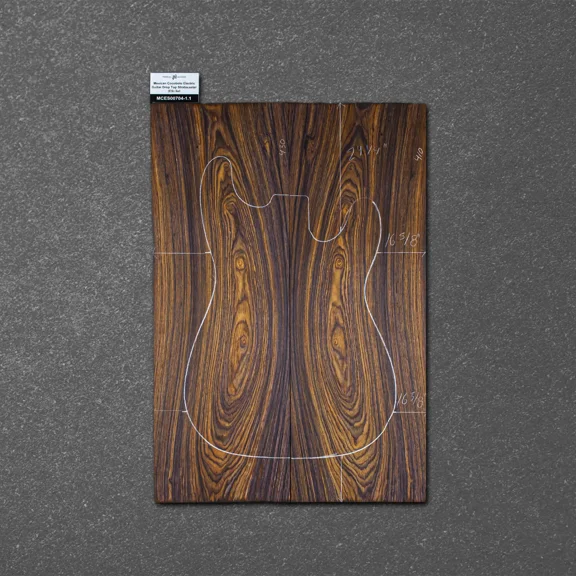 Mexican Cocobolo Electric Guitar Drop Top Stratocaster (ES) Set MCES000704-1.1