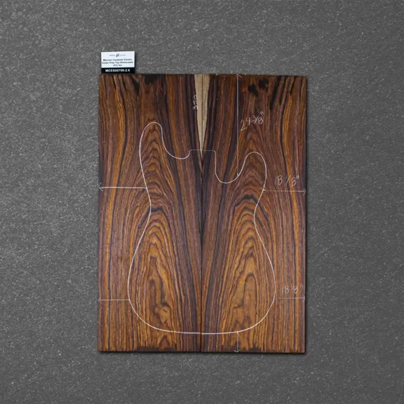 Mexican Cocobolo Electric Guitar Drop Top Stratocaster (ES) Set MCES000706-2.6