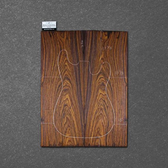 Mexican Cocobolo Electric Guitar Drop Top Stratocaster (ES) Set MCES000706-3.6