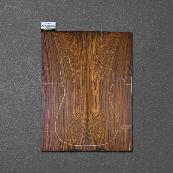 Mexican Cocobolo Electric Guitar Drop Top Stratocaster (ES) Set MCES000707-1.2
