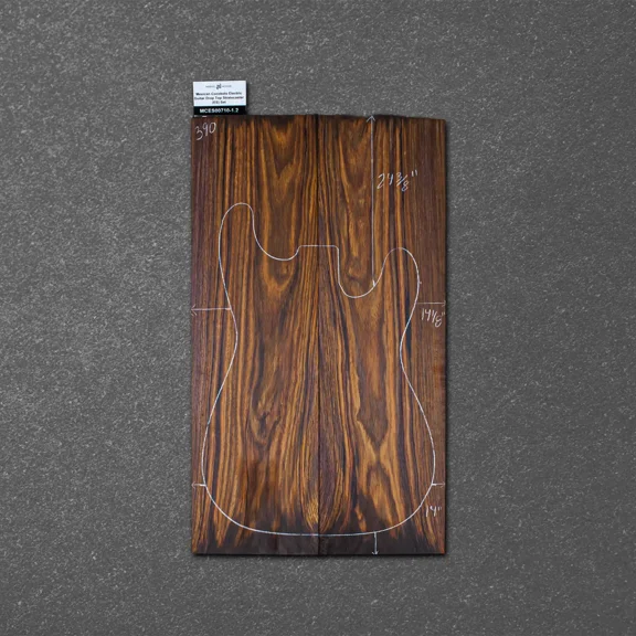 Mexican Cocobolo Electric Guitar Drop Top Stratocaster (ES) Set MCES000710-1.2