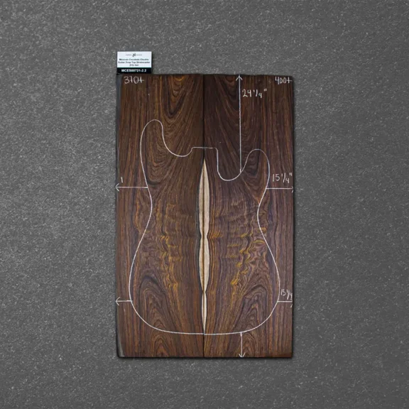 Mexican Cocobolo Electric Guitar Drop Top Stratocaster (ES) Set MCES000721-2.2