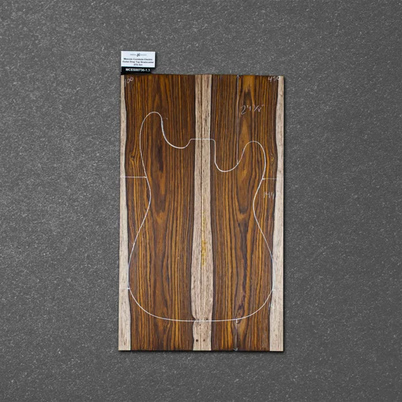 Mexican Cocobolo Electric Guitar Drop Top Stratocaster (ES) Set MCES000736-1.3