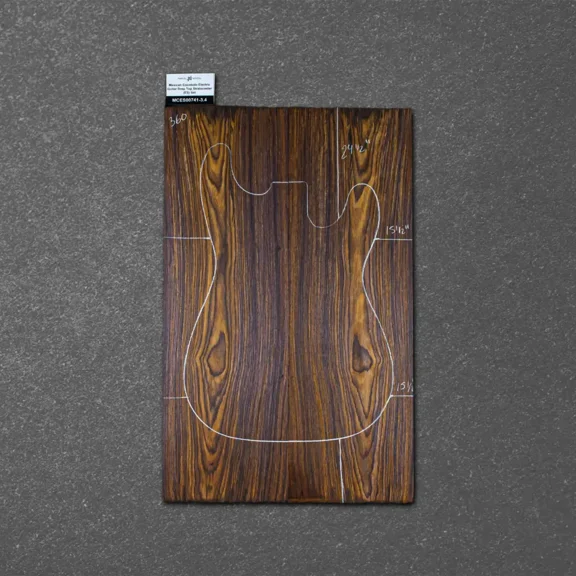 Mexican Cocobolo Electric Guitar Drop Top Stratocaster (ES) Set MCES000741-3.4