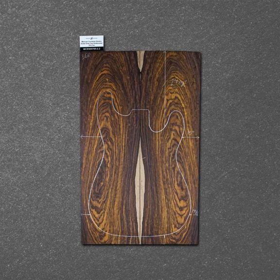 Mexican Cocobolo Electric Guitar Drop Top Stratocaster (ES) Set MCES000765-2.2