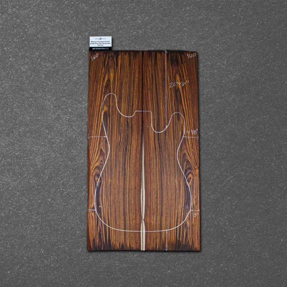 Mexican Cocobolo Electric Guitar Drop Top Stratocaster (ES) Set MCES000769-2.2