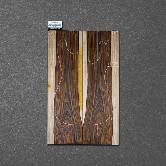 Mexican Cocobolo Electric Guitar Drop Top Stratocaster (ES) Set MCES000774-1.2