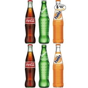Mexican Coke Fiesta Pack, 12 fl oz Glass Bottles (Pack of 6, Total of 72 Oz)