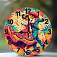 thumbnail image 1 of Mexican Couple Dance Wall Clock Colorful Fiesta 10-Inch Silent Wooden Wall Clock, Battery Operated (AA Batteries Not Included), Artistic Home Decor, 1 of 7