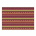 thumbnail image 1 of Mexican Cutting Board, Vibrant Colored Striped Pattern with Abstract Lizard Animal Folk Borders, Decorative Tempered Glass Cutting and Serving Board, Small Size, Multicolor, by Ambesonne, 1 of 1