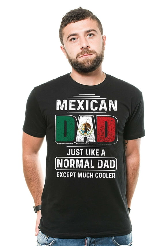 Mexican Dad Shirt Mexican Shirt For Men Father's Day Mexican Dad Shirt Mexican Patriotic Gifts (Large Black)