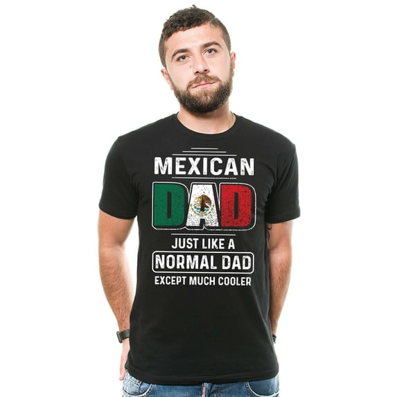 Mexican Dad Shirt Mexican Shirt For Men Father's Day Mexican Dad Shirt Mexican Patriotic Gifts (Medium Black)