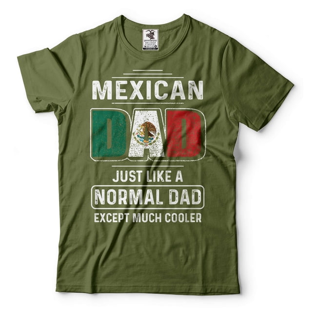 Mexican Dad Shirt Mexican Shirt For Men Father's Day Mexican Dad Shirt Mexican Patriotic Gifts (Medium Military Green)