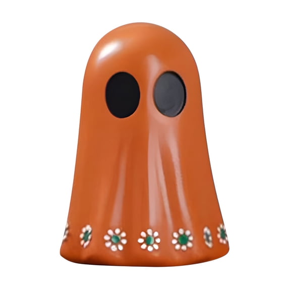 Mexican Day Of The Dead Sugar Skull Resin Decor Set With Trees For Halloween Tabletop Tray Home Mantel Centerpiece (C)