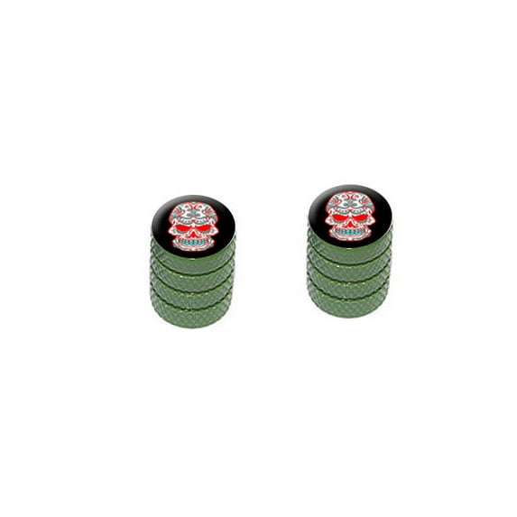 Mexican Day of the Dead Skull Bike Valve Stem Caps