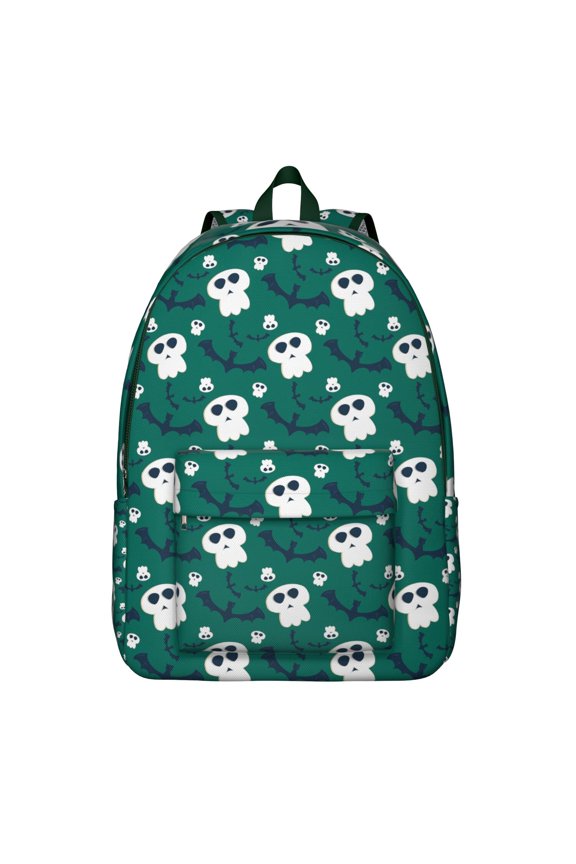 Mexican Dead Day Skull Backpack, Waterproof School Bag with Gothic Roses, Butterflies, and Mandala Pattern