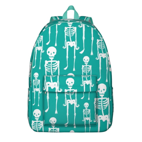 Mexican Dead Day Skull Backpack, Waterproof School Bag with Gothic Roses, Butterflies, and Mandala Pattern