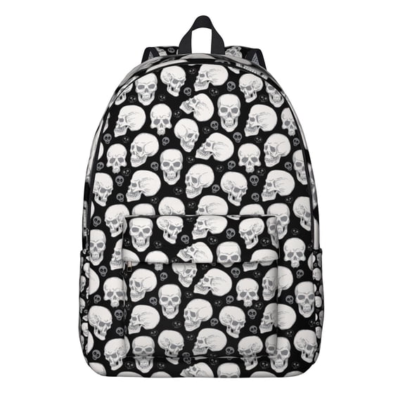 Mexican Dead Day Skull Backpack, Waterproof School Bag with Gothic Roses, Butterflies, and Mandala Pattern