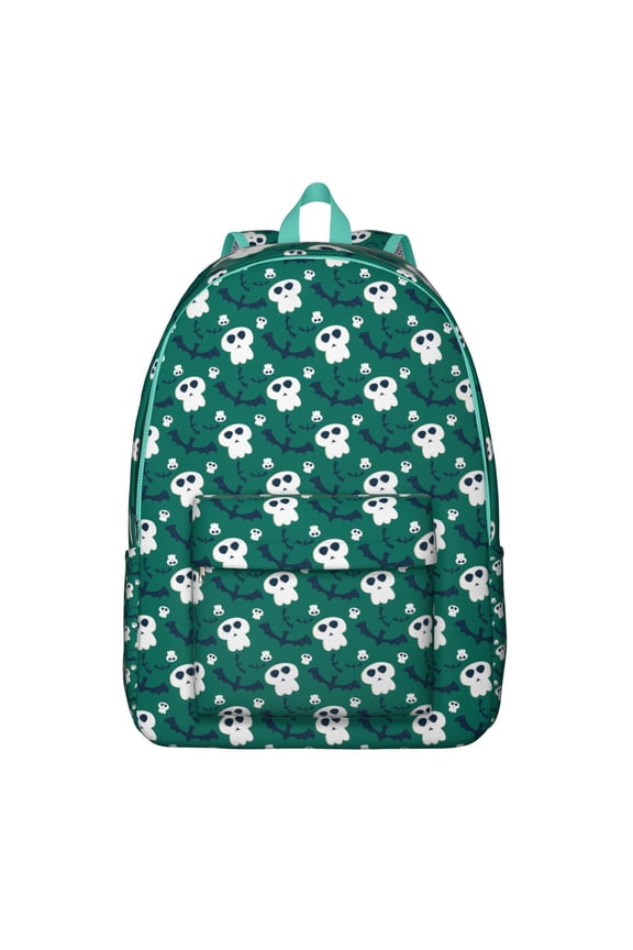 Mexican Dead Day Skull Backpack, Waterproof School Bag with Gothic Roses, Butterflies, and Mandala Pattern