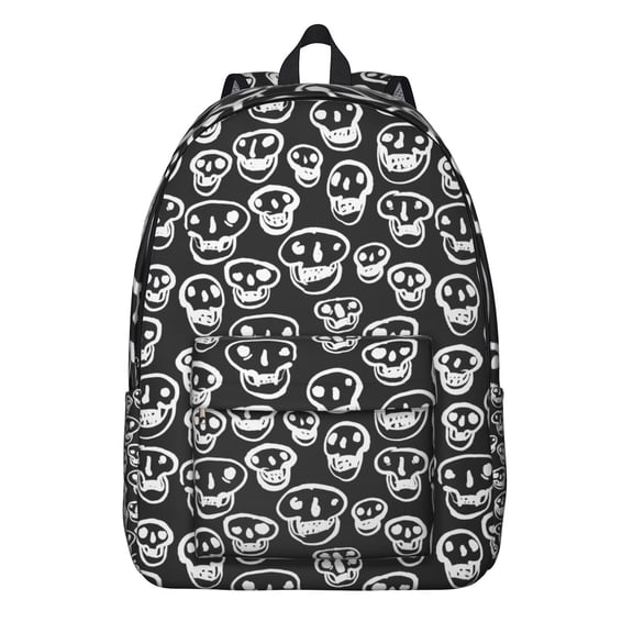 Mexican Dead Day Skull Backpack, Waterproof School Bag with Gothic Roses, Butterflies, and Mandala Pattern