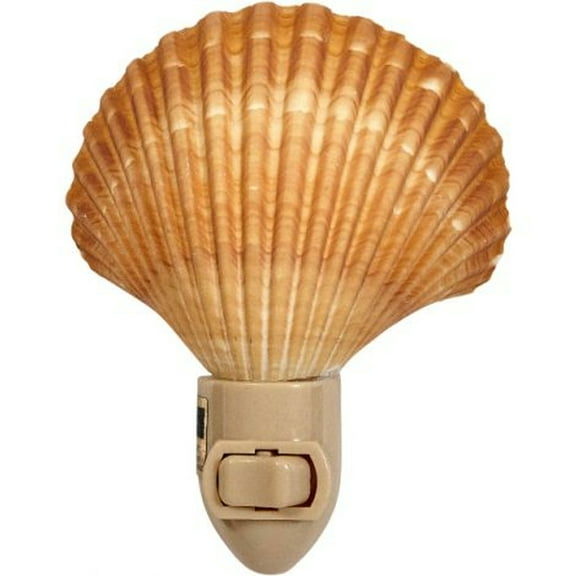 Mexican Deep Natural Seashell LED Night Light