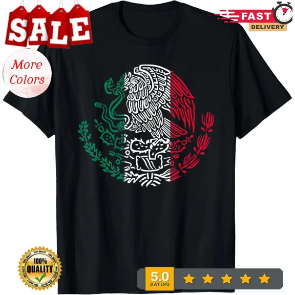 Mexican Eagle Mexico Flag T-Shirt