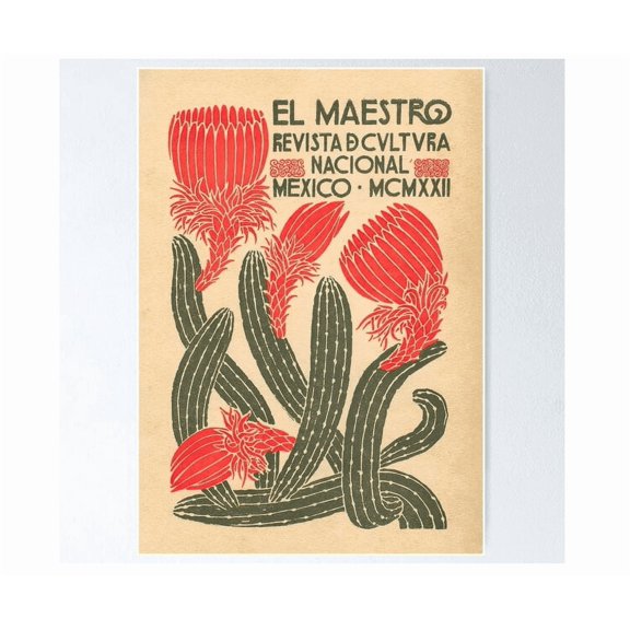 Mexican El Cactus Poster Home Decor Office Wall Art Living Room Decor