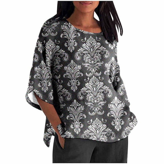 Mexican Embroidered Tops for Women Traditional Boho Tunics Bohemian Shirts Plus Size Peasant Clothes Blouses